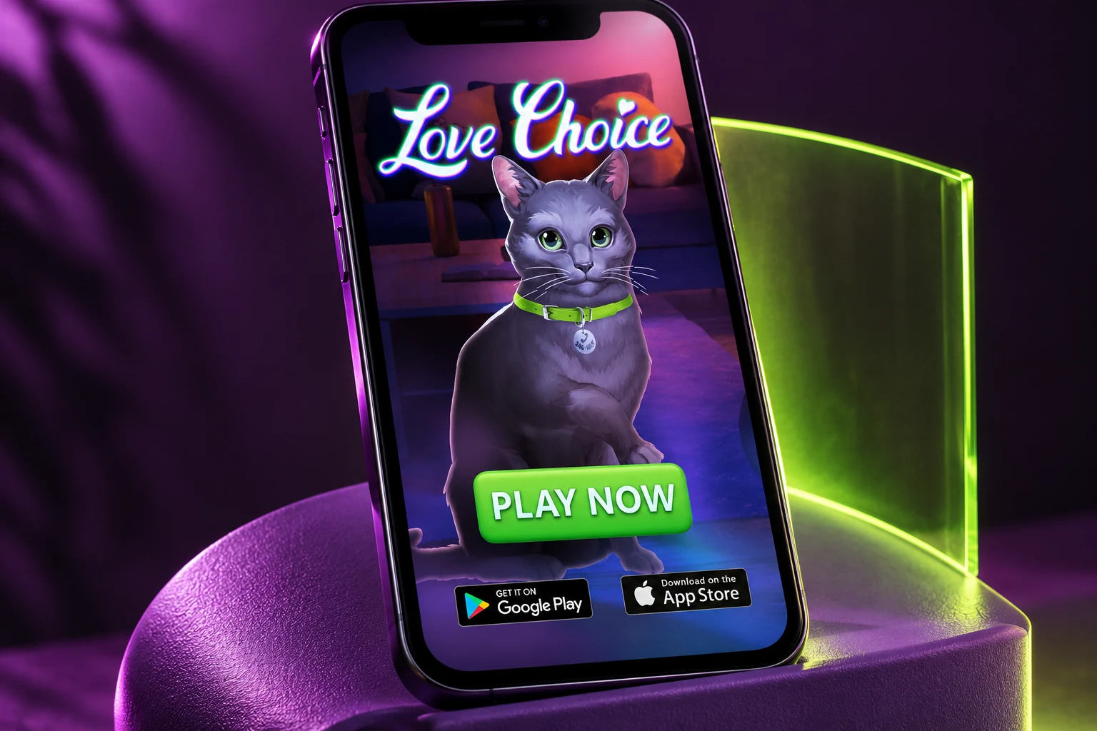 Финальный кадр Love Choice на мобильном экране