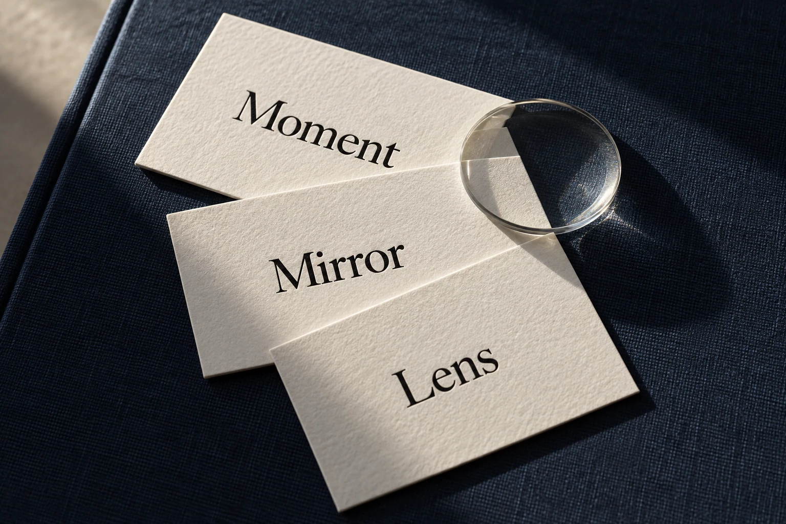 Moment, Mirror, Lens — варианты из рабочего поиска