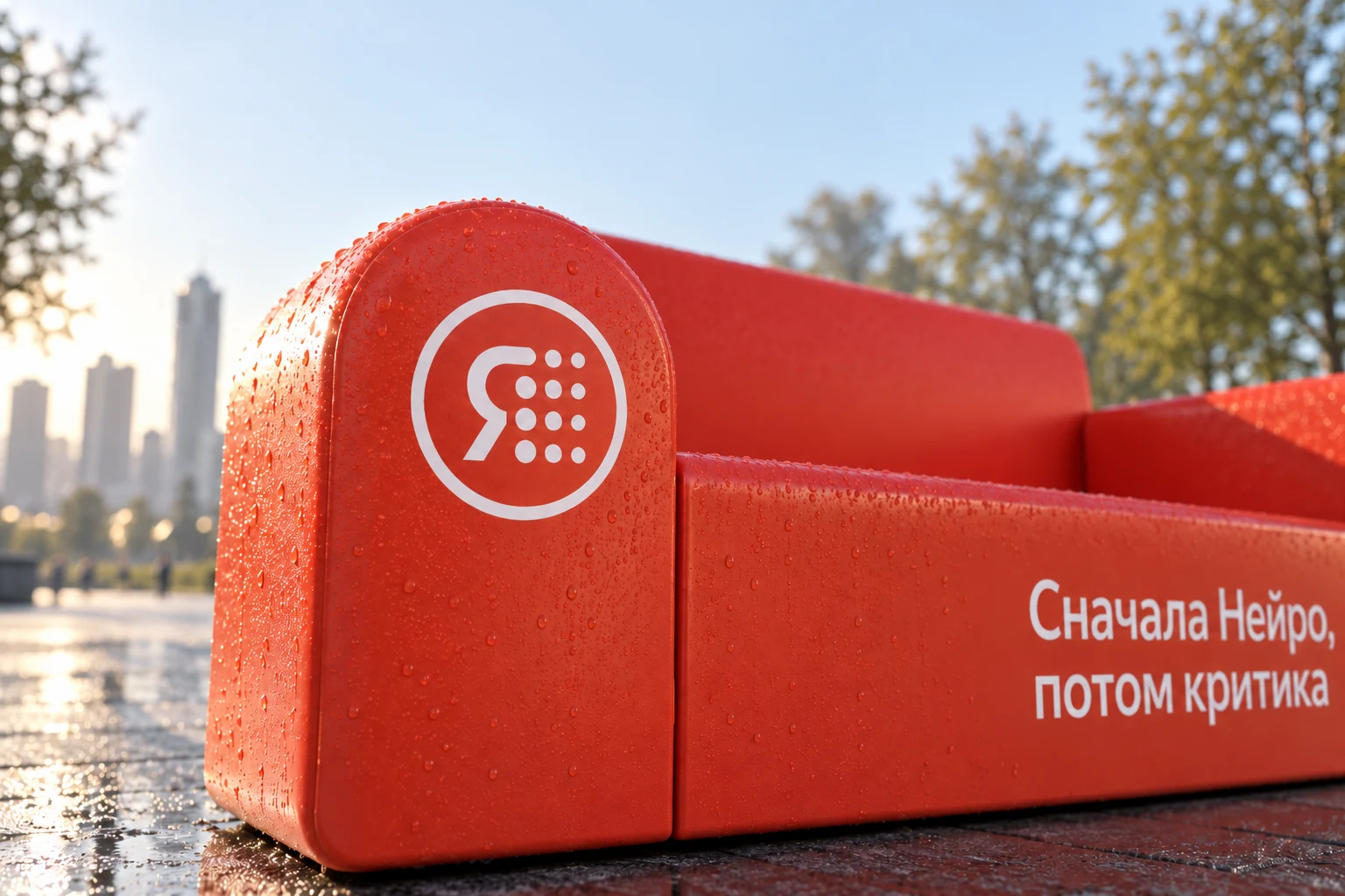 Close-up of the mark, rounded form and surface
